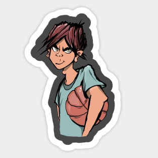 Street youth basketball player Sticker